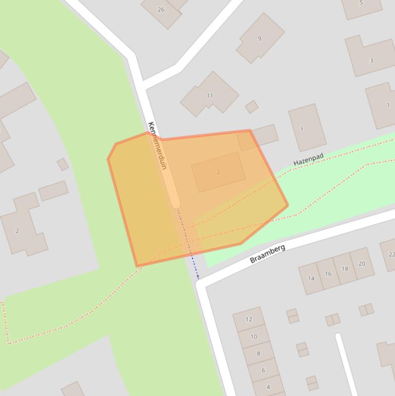 Kaart van postcodegebied 3894EA.