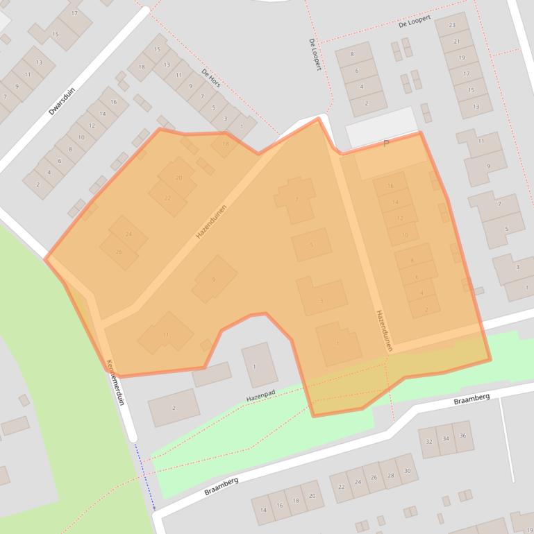 Kaart van postcodegebied 3894EM.