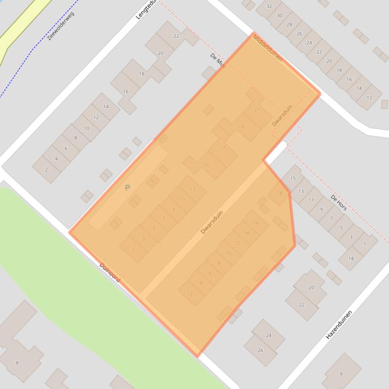 Kaart van postcodegebied 3894ER.