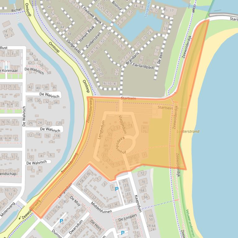 Kaart van postcodegebied 3894ES.