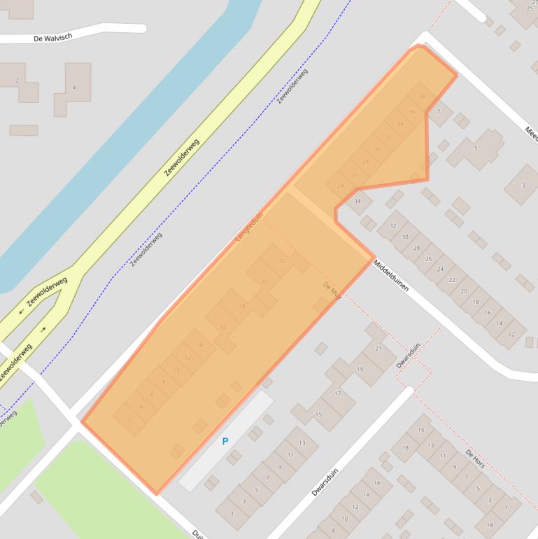 Kaart van postcodegebied 3894ET.