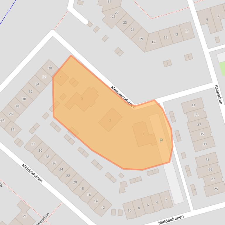 Kaart van postcodegebied 3894EV.