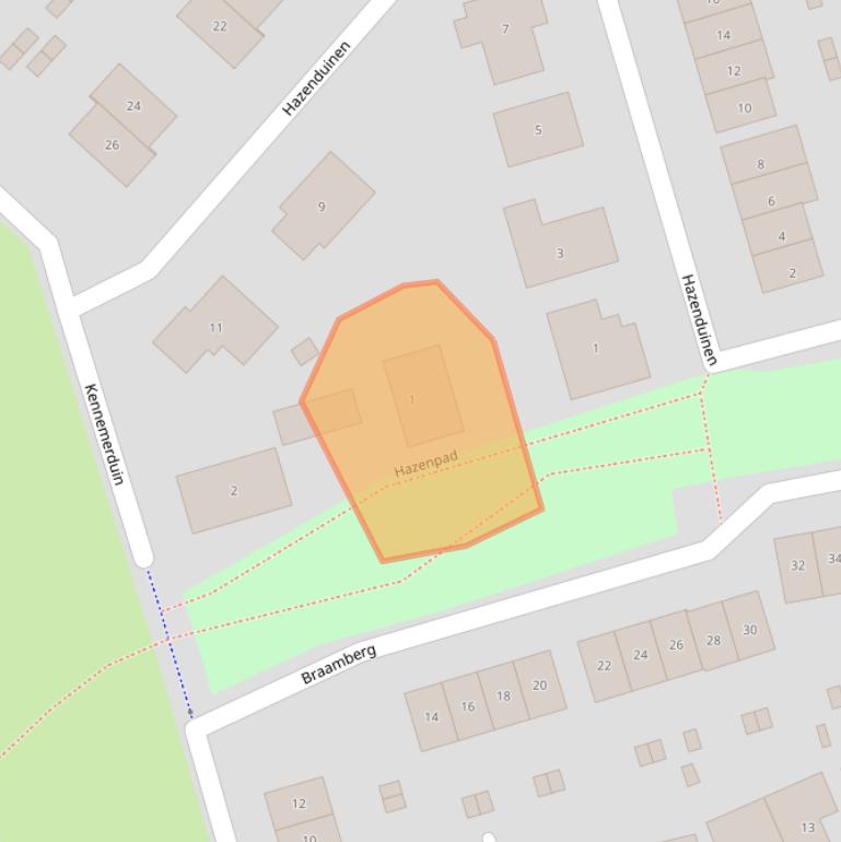 Kaart van postcodegebied 3894EW.