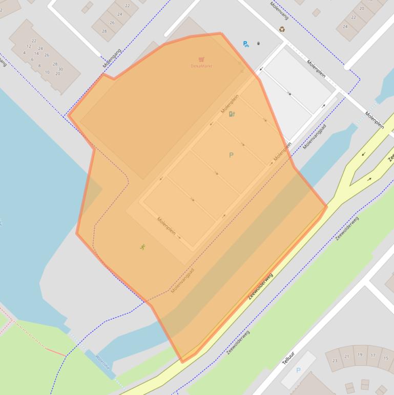 Kaart van postcodegebied 3894GB.