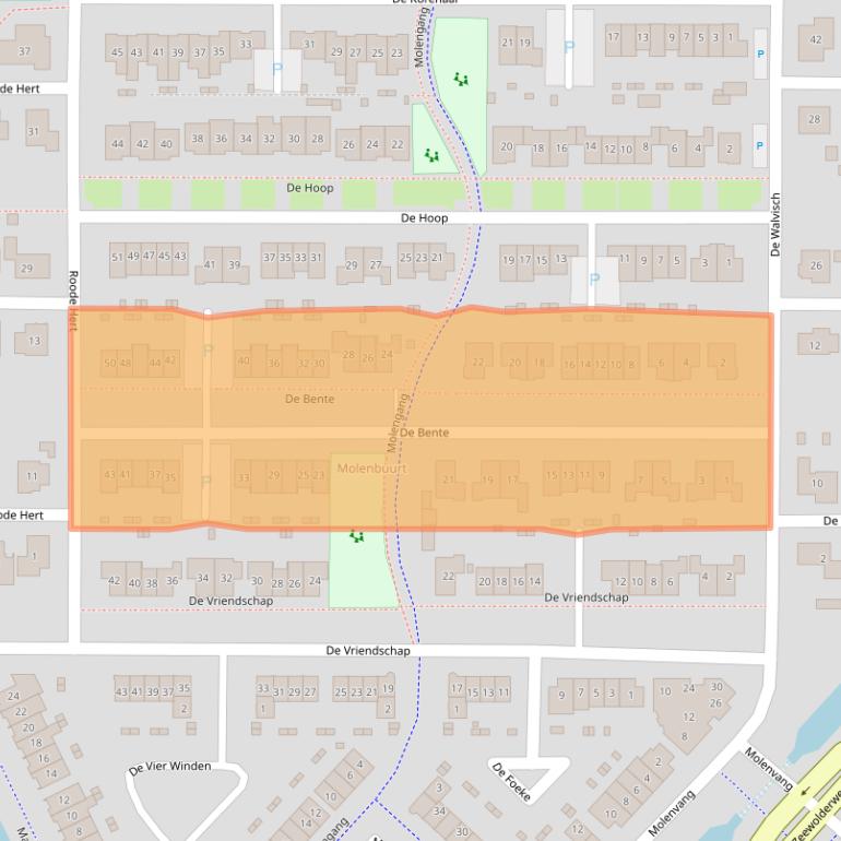 Kaart van postcodegebied 3894GL.