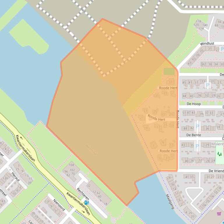 Kaart van postcodegebied 3894GR.