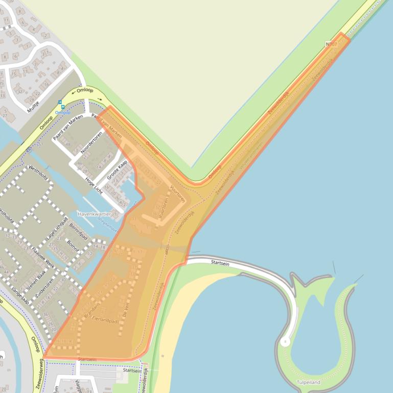 Kaart van postcodegebied 3894KA.