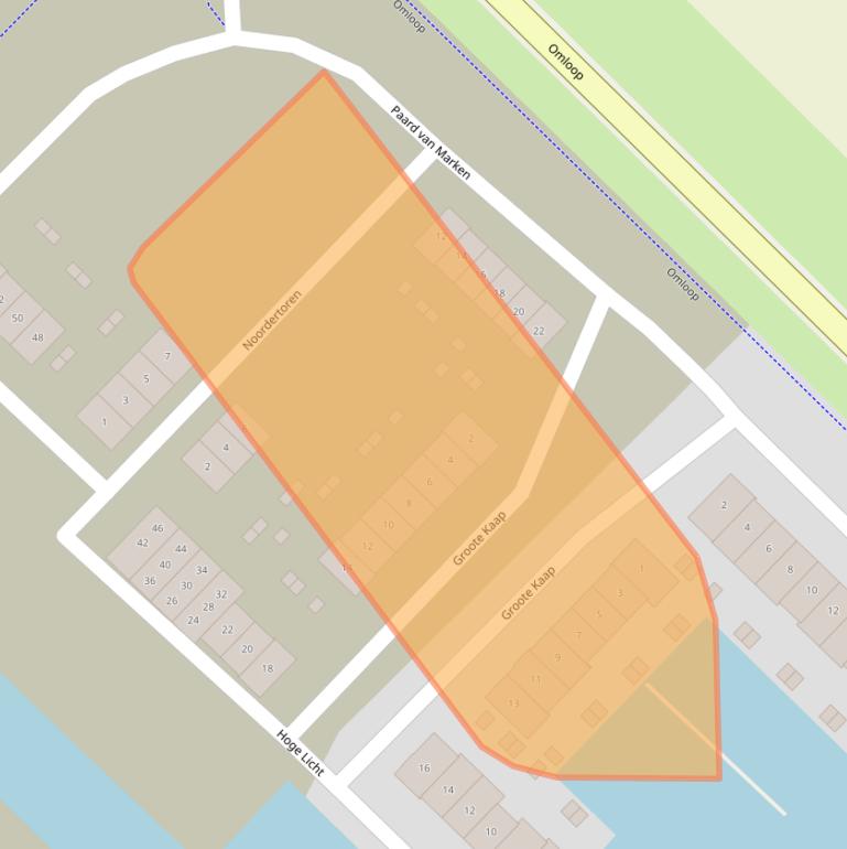 Kaart van postcodegebied 3894KD.