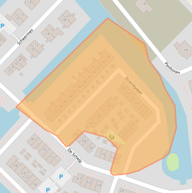 Kaart van postcodegebied 3894MH.