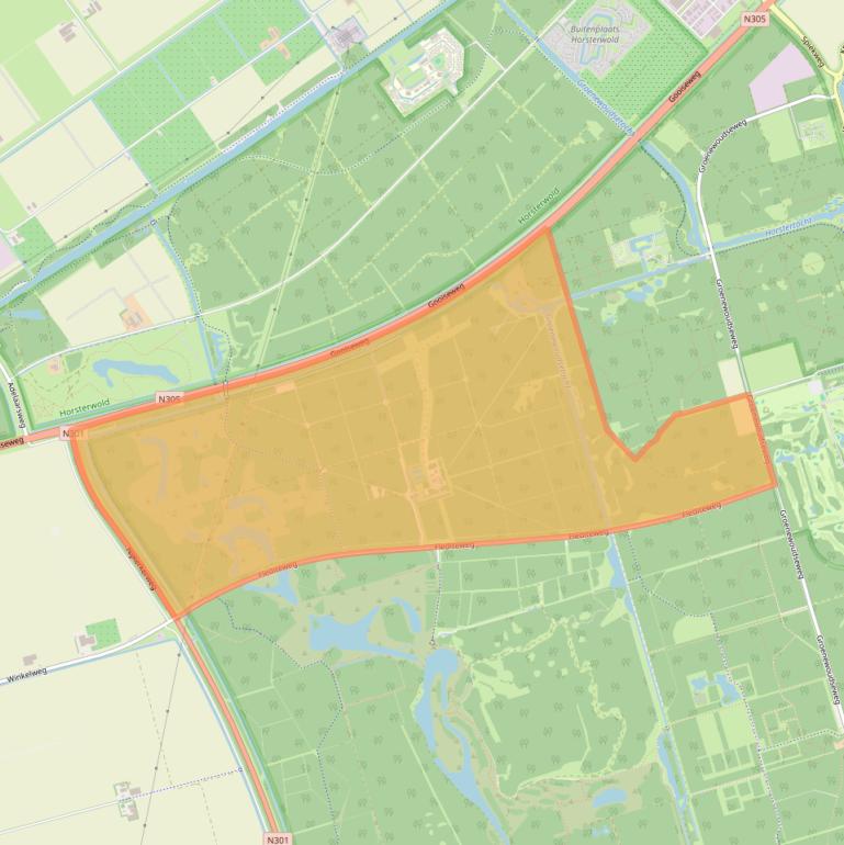 Kaart van postcodegebied 3896LR.