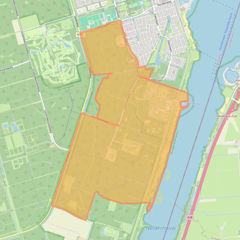 Kaart van postcodegebied 3896LT.