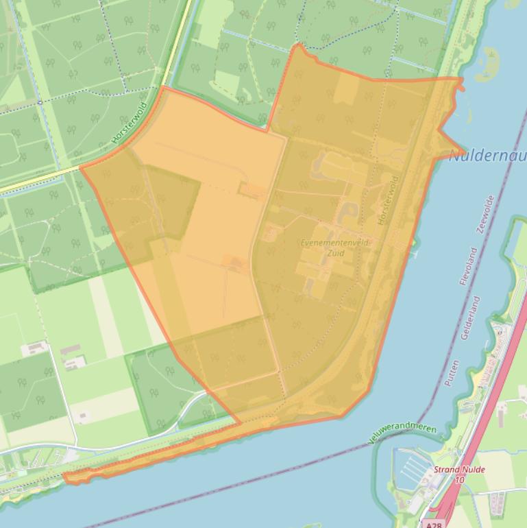 Kaart van postcodegebied 3896LV.