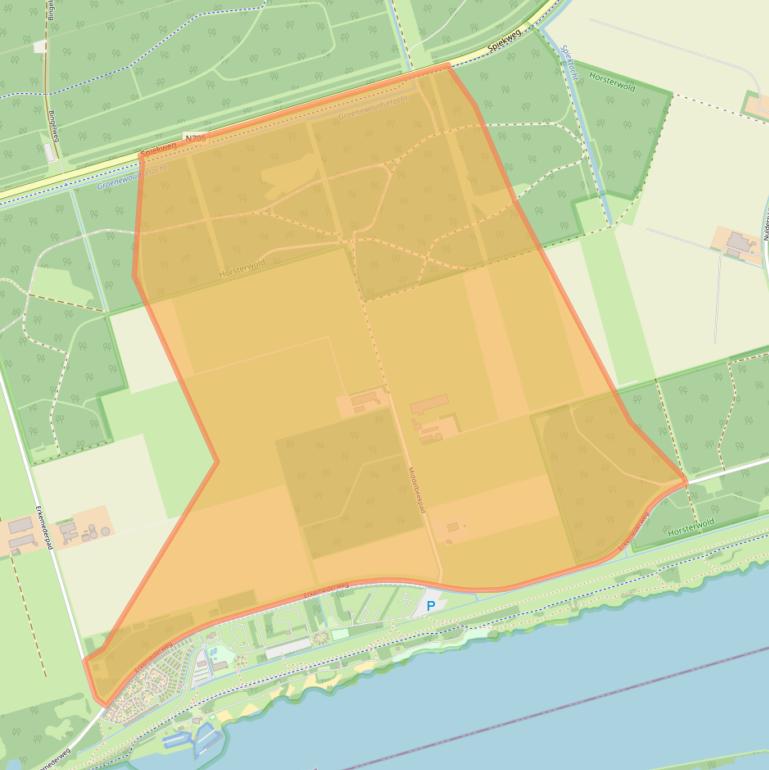 Kaart van postcodegebied 3896LW.