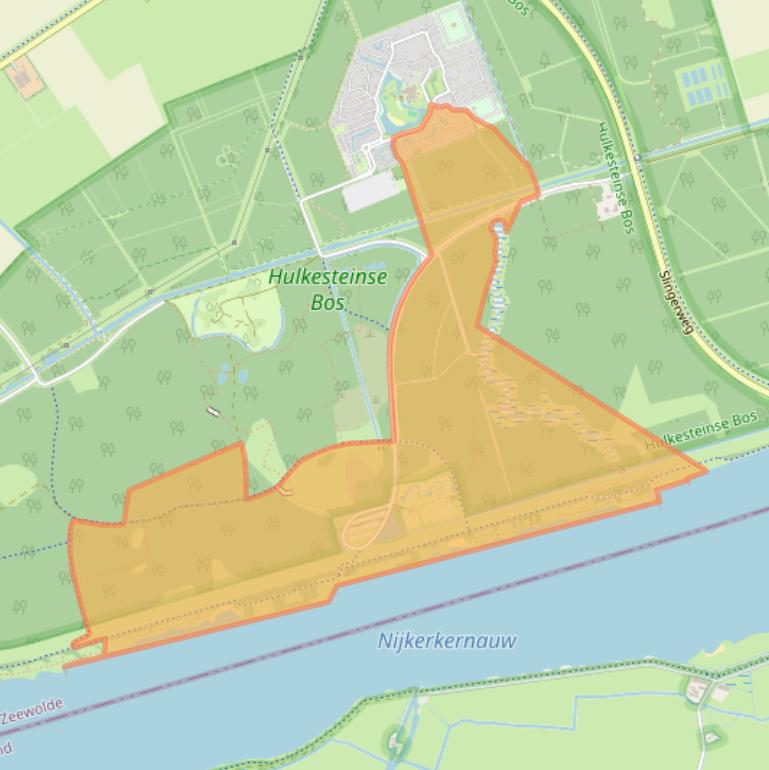 Kaart van postcodegebied 3896MB.