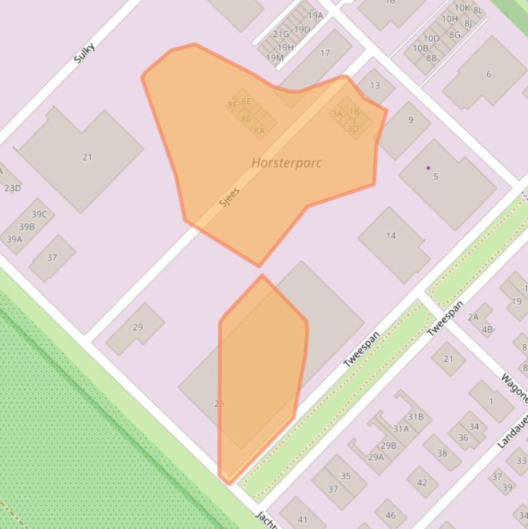 Kaart van postcodegebied 3897AH.