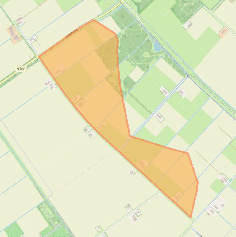 Kaart van postcodegebied 3897LB.