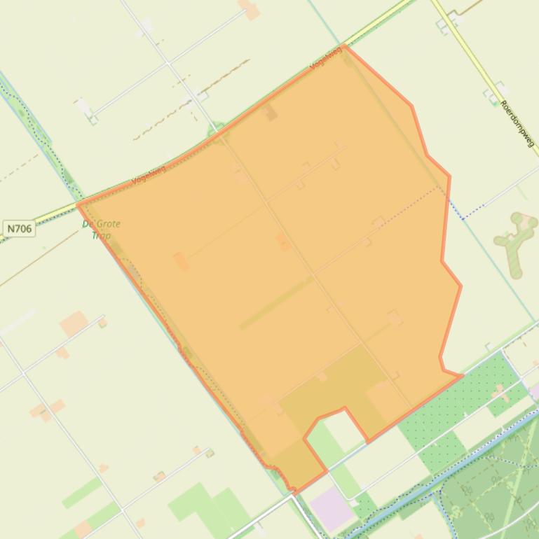 Kaart van postcodegebied 3897LM.