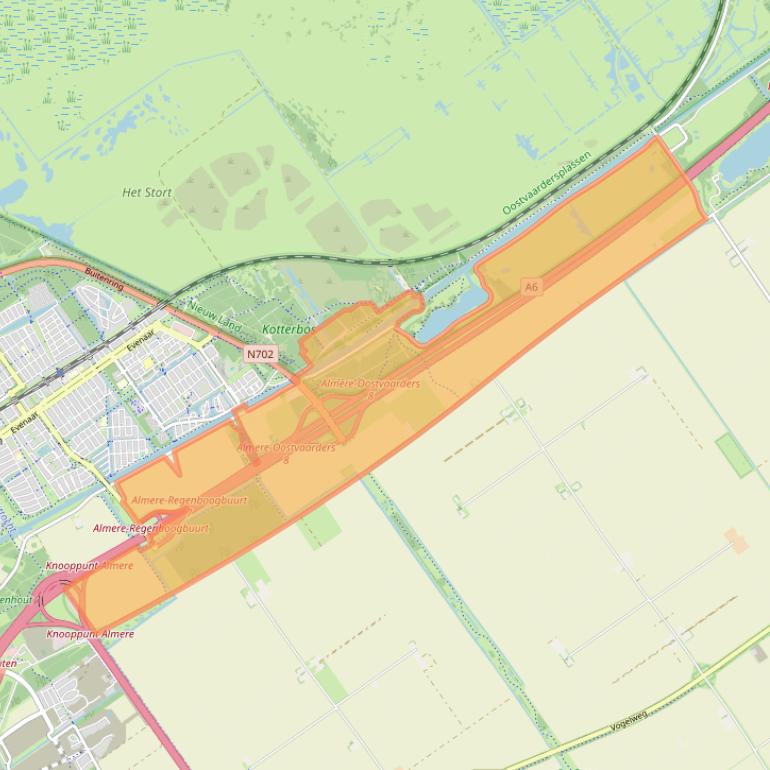 Kaart van postcodegebied 3897MA.