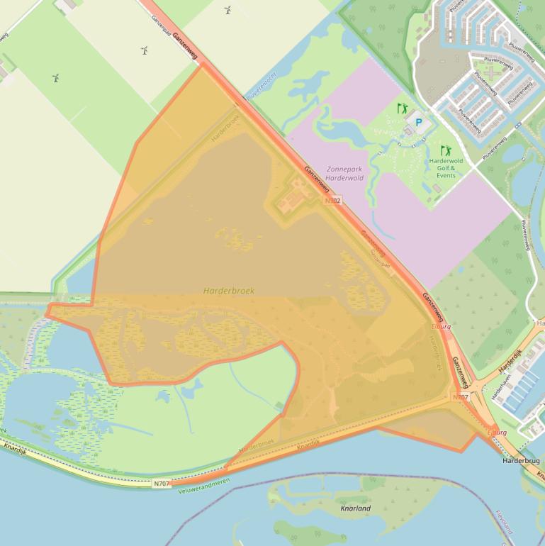 Kaart van postcodegebied 3898LK.