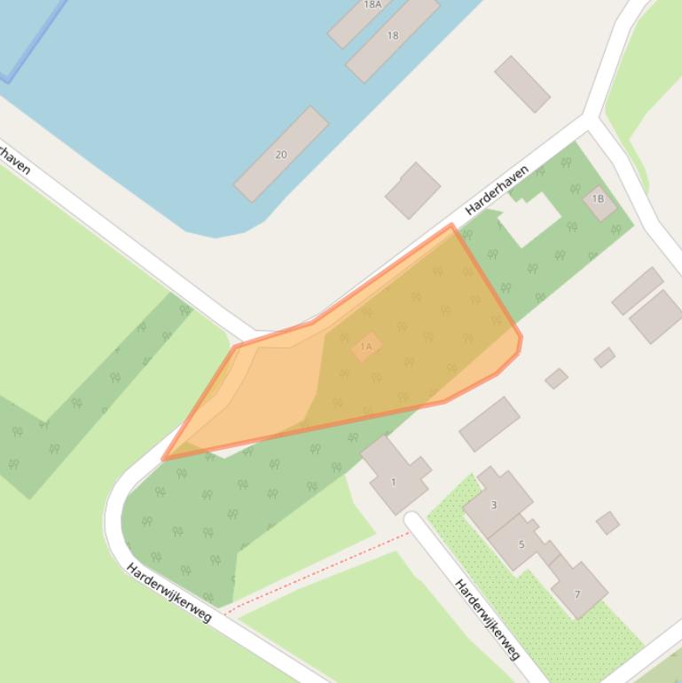 Kaart van postcodegebied 3898LM.