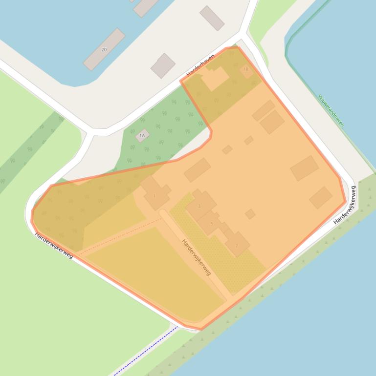 Kaart van postcodegebied 3898LR.