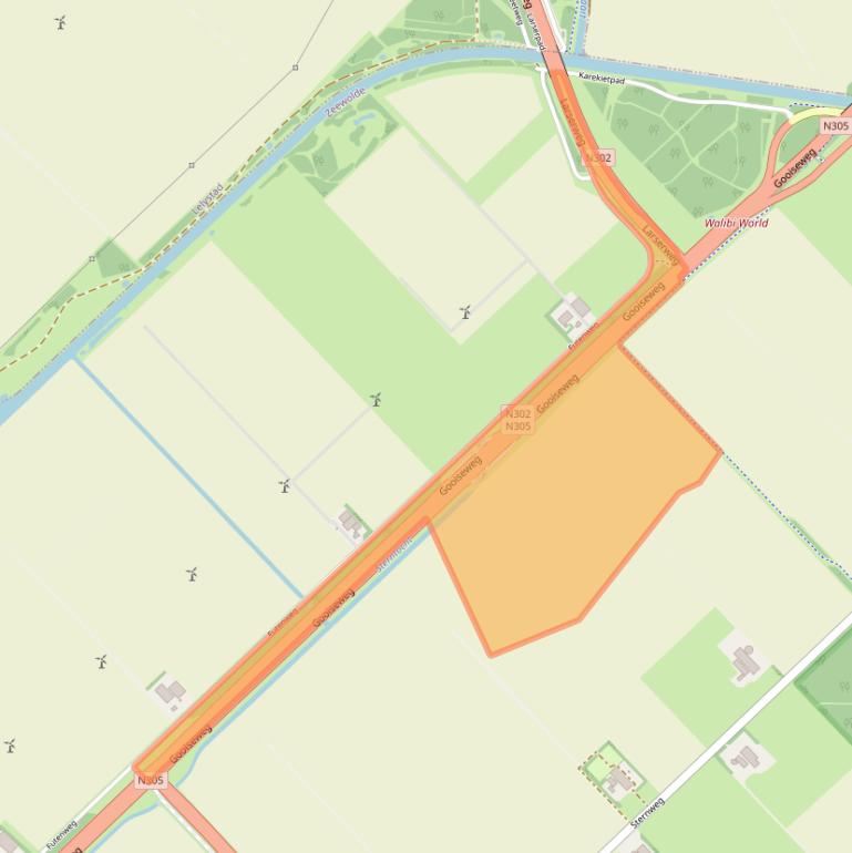 Kaart van postcodegebied 3898LT.