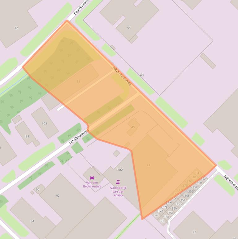 Kaart van postcodegebied 3899AE.