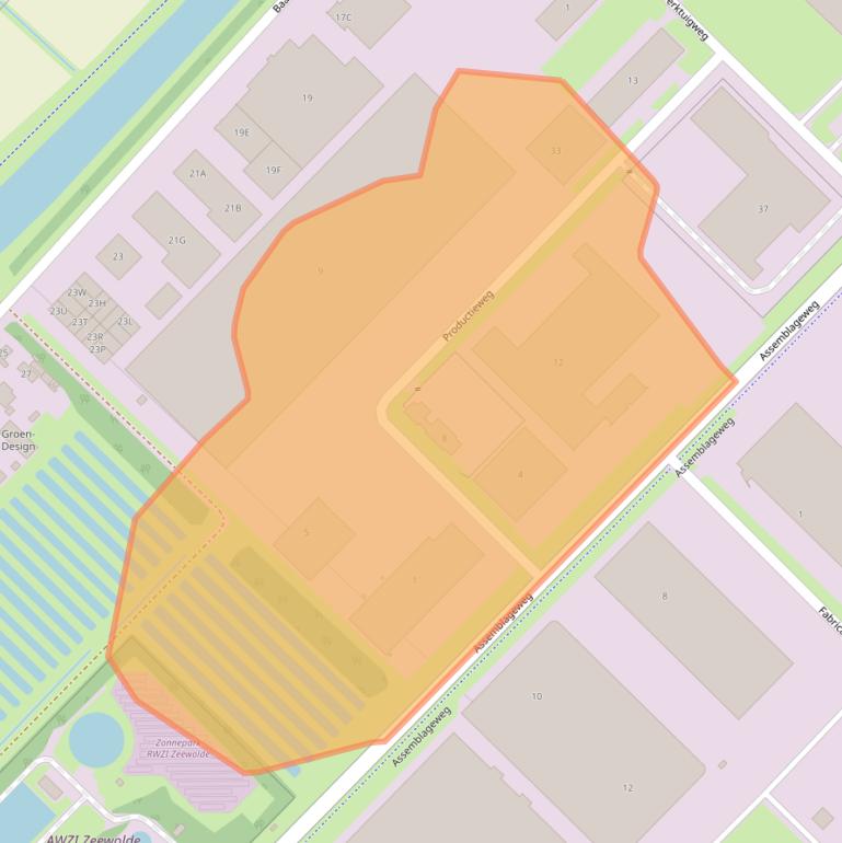 Kaart van postcodegebied 3899AK.