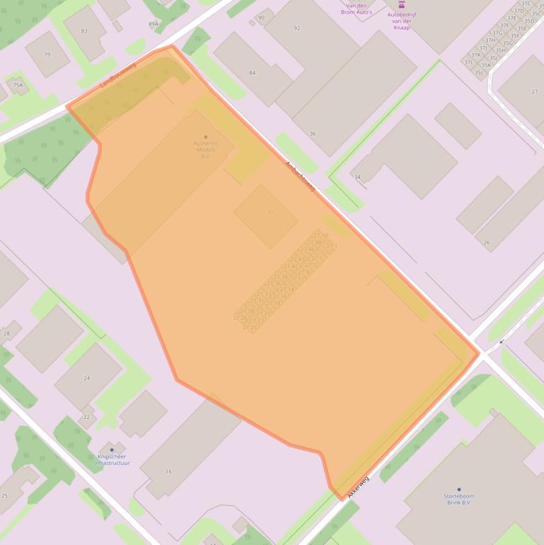 Kaart van postcodegebied 3899AM.