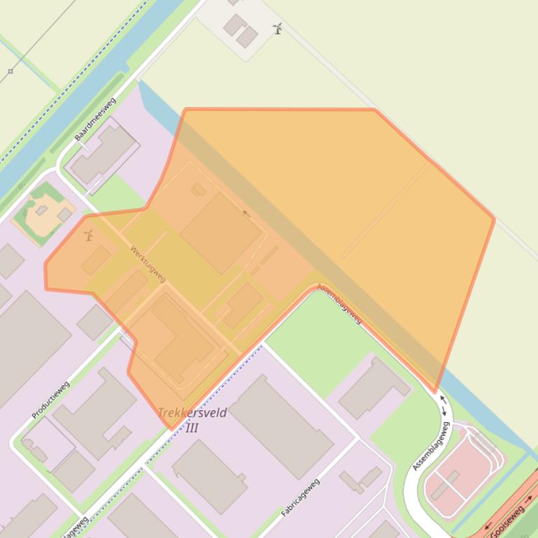 Kaart van postcodegebied 3899AN.