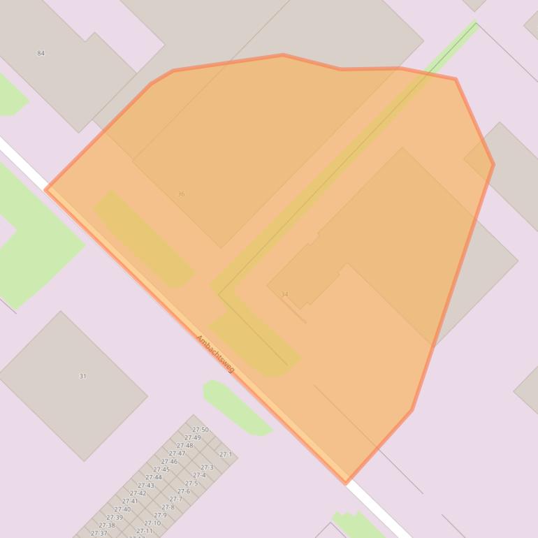 Kaart van postcodegebied 3899AR.