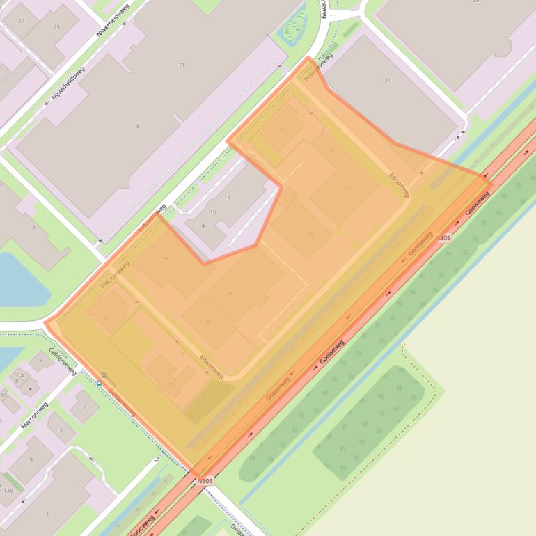 Kaart van postcodegebied 3899AZ.