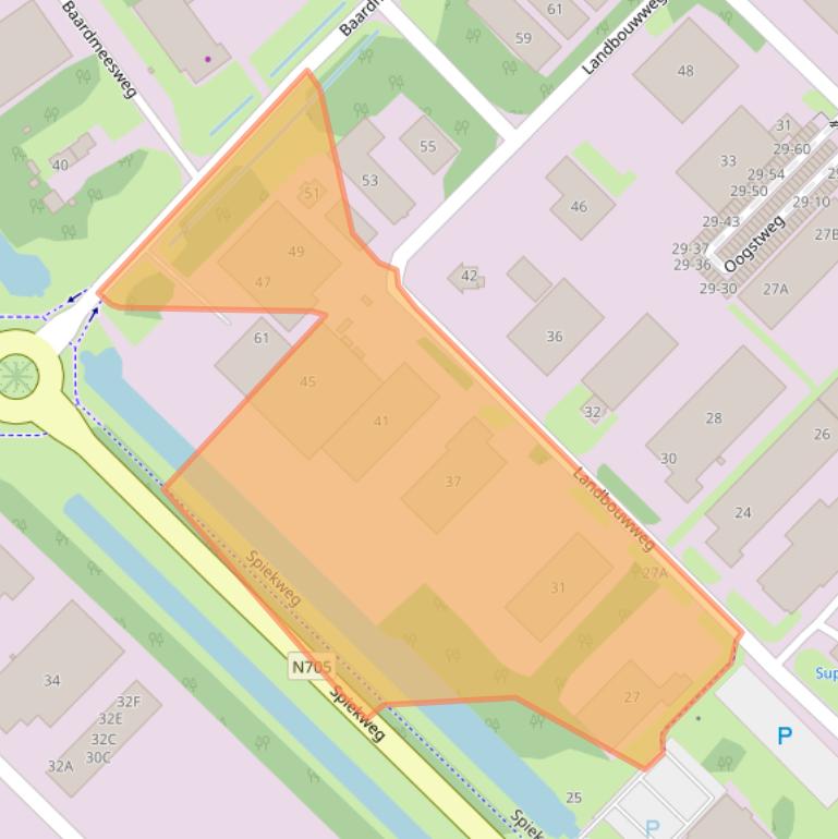 Kaart van postcodegebied 3899BB.