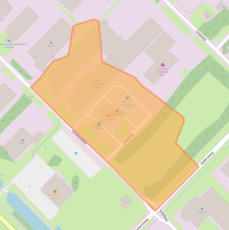 Kaart van postcodegebied 3899BE.