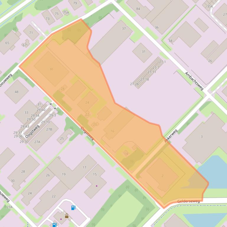 Kaart van postcodegebied 3899BK.