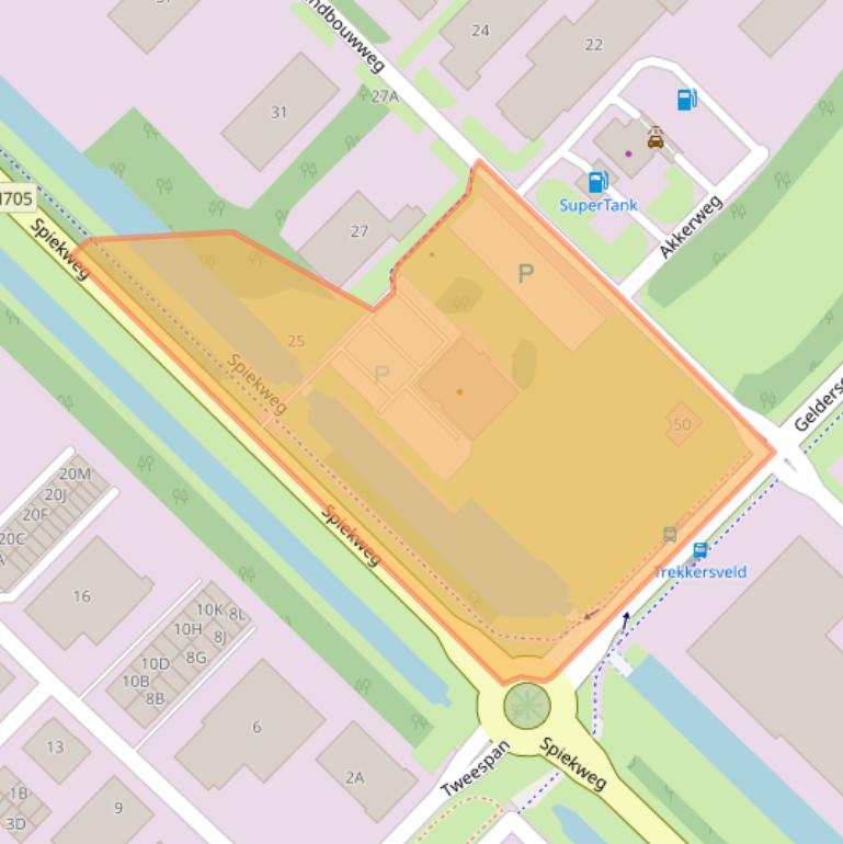 Kaart van postcodegebied 3899XN.