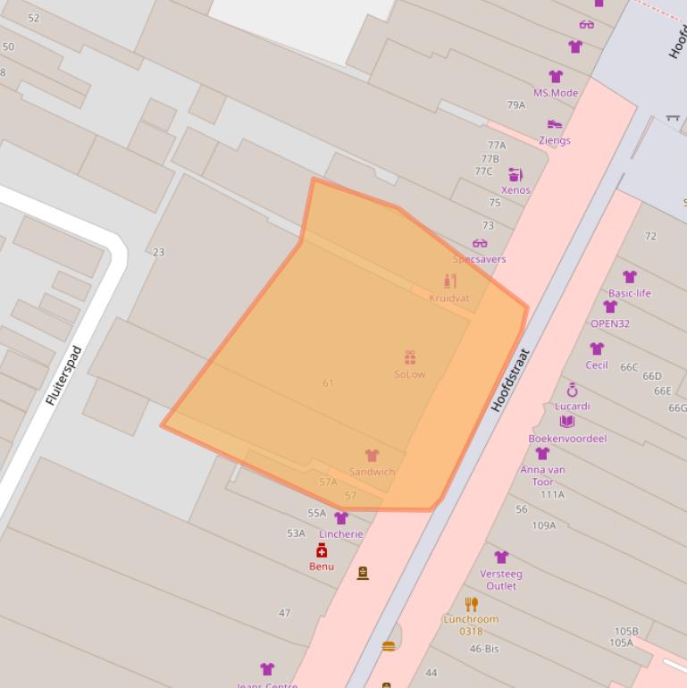 Kaart van postcodegebied 3901AE.