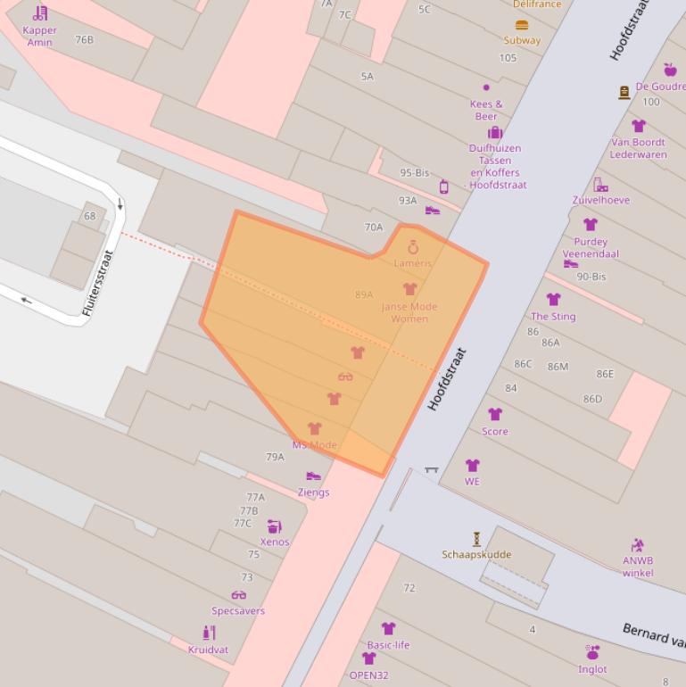 Kaart van postcodegebied 3901AH.