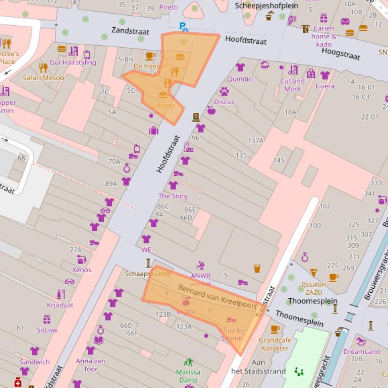 Kaart van postcodegebied 3901AK.