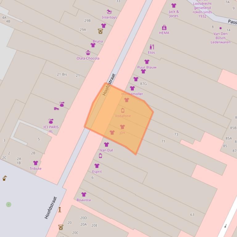 Kaart van postcodegebied 3901AM.