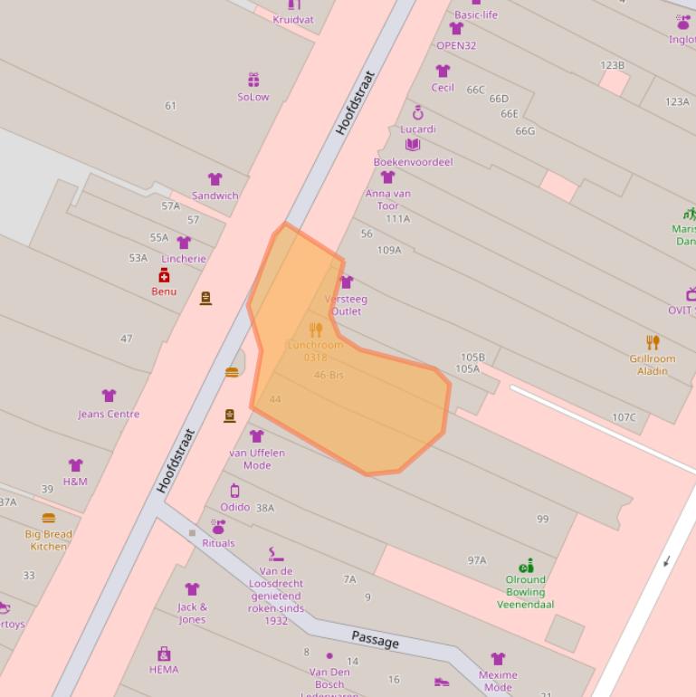 Kaart van postcodegebied 3901AR.