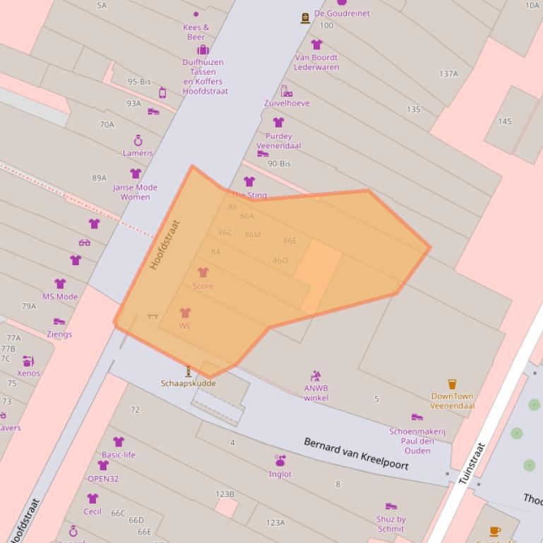 Kaart van postcodegebied 3901AV.