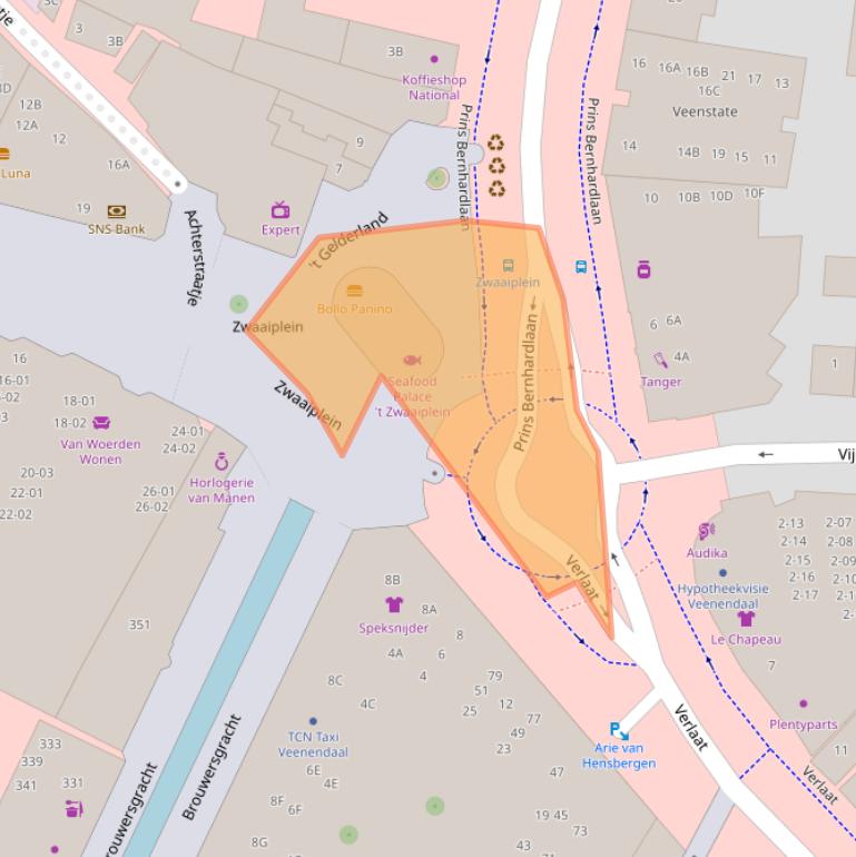 Kaart van postcodegebied 3901BG.