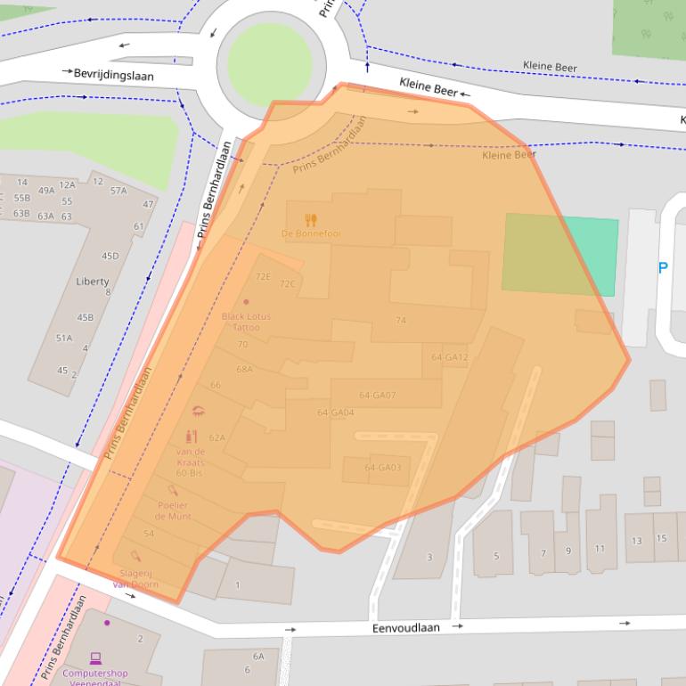 Kaart van postcodegebied 3901CD.