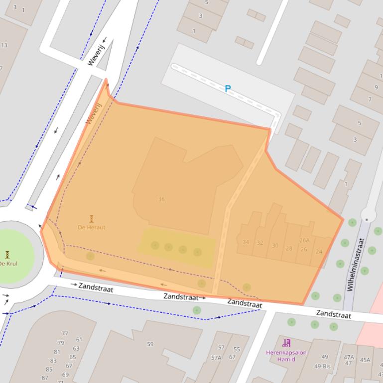 Kaart van postcodegebied 3901CM.