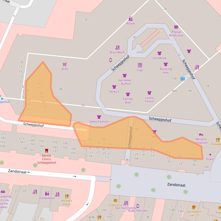 Kaart van postcodegebied 3901CR.