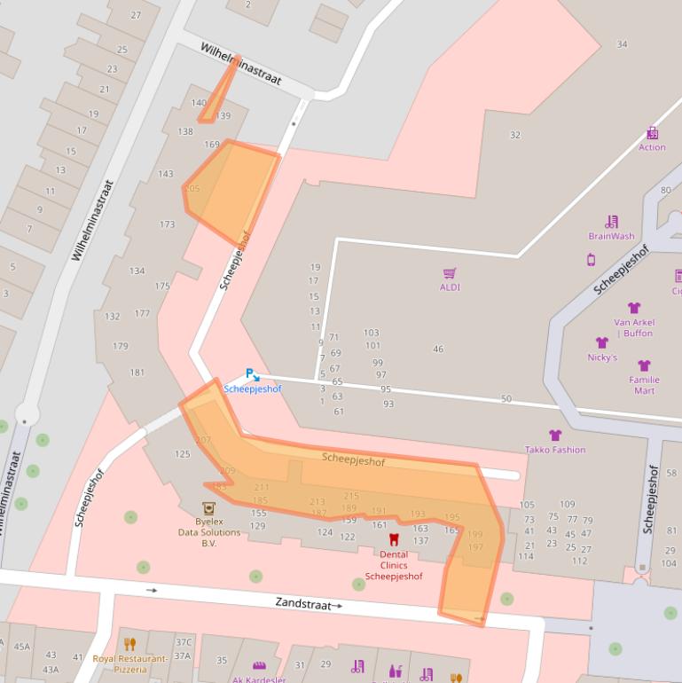 Kaart van postcodegebied 3901CT.