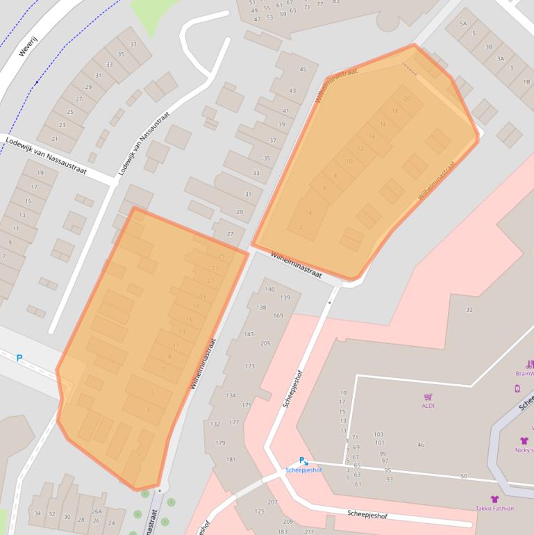 Kaart van postcodegebied 3901DA.