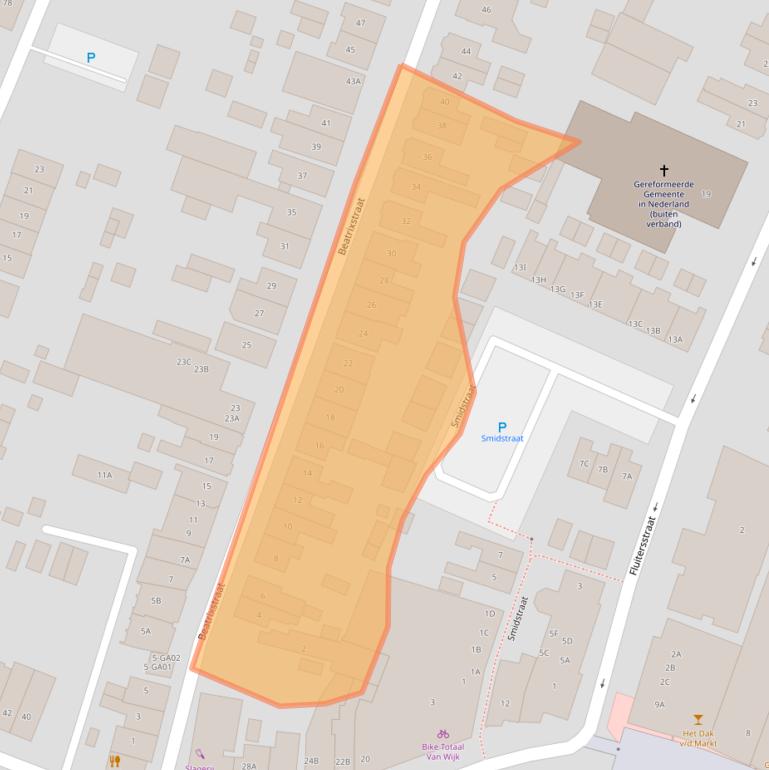 Kaart van postcodegebied 3901DE.