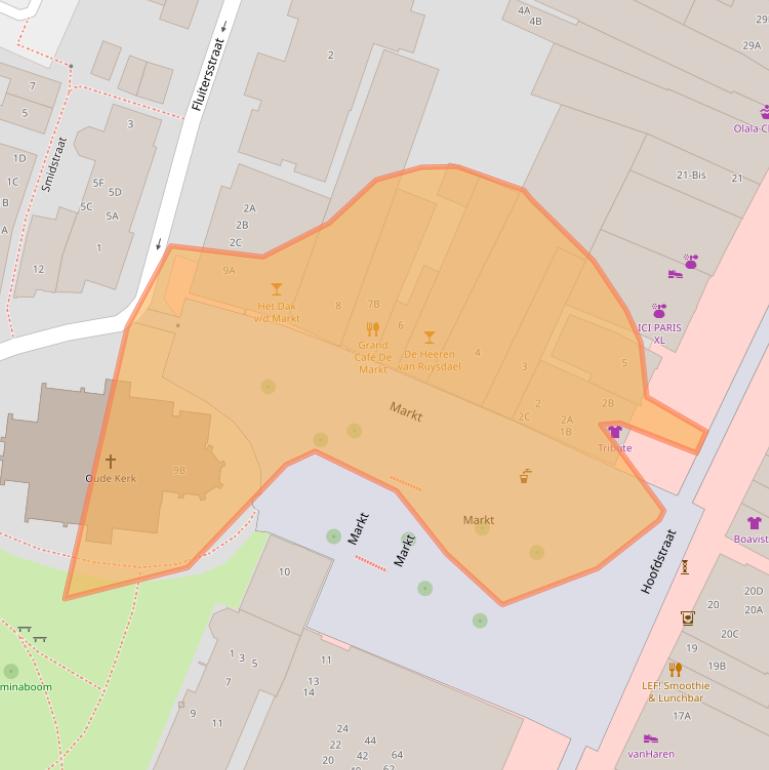 Kaart van postcodegebied 3901DM.